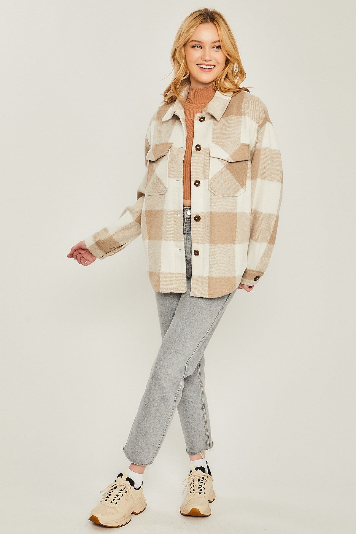 Woven Yarn Dye Bust Pocket Jacket - Dassefy