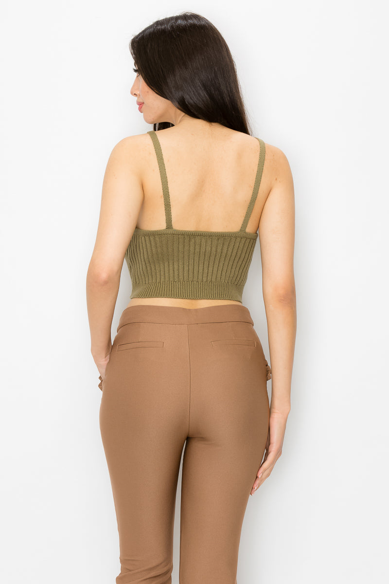 Scoop Neck Rib Top - Dassefy